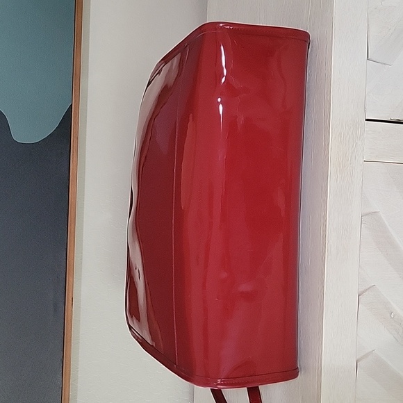 Who What Wear Large Red Patent Tote - Picture 4 of 9